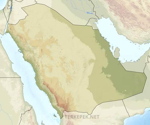 Szaúd-Arábia felszíne